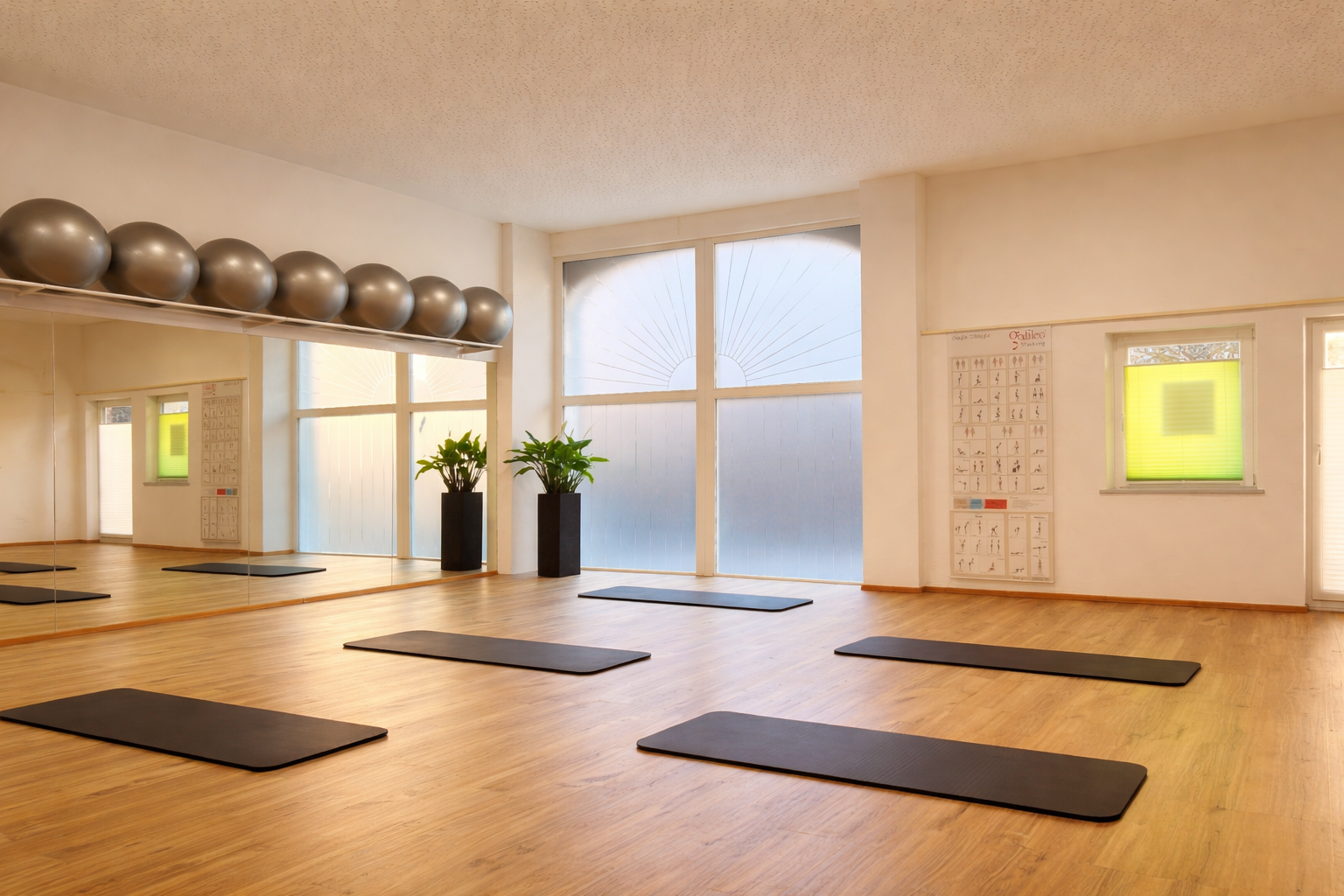 Yogaraum in Riedlingen mit Matten und ruhiger Atmosphäre